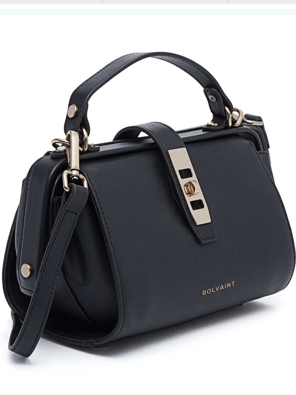 ❤️ BOLVAINT”HOST PICK” ELOISE NOIR CLASPED BAG